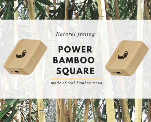 Power Bamboo square powerbank