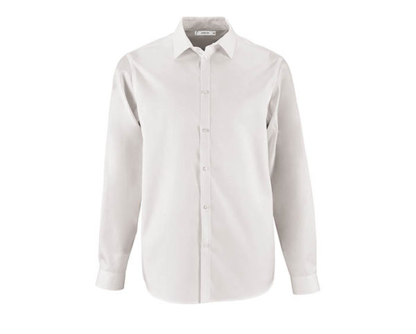 camicia personalizzata con logo bianca